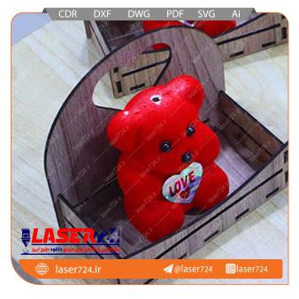 تصویر الگو لیزر باکس ولنتاین #1